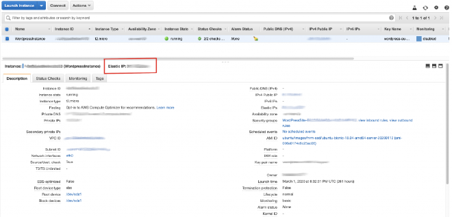 EC2 instance IP