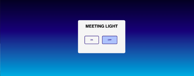 Meeting lights page with two buttons
